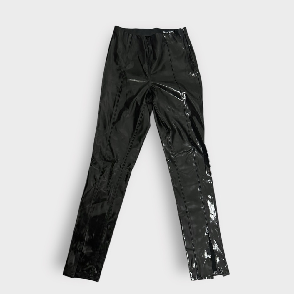 Blank NYC Black Vinyl High Waisted Pants - Picture 6 of 8
